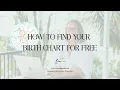 How to Find Your Birth Chart for Free Sun Moon Rising Explained