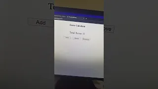 Score Calculator using Html and JavaScript