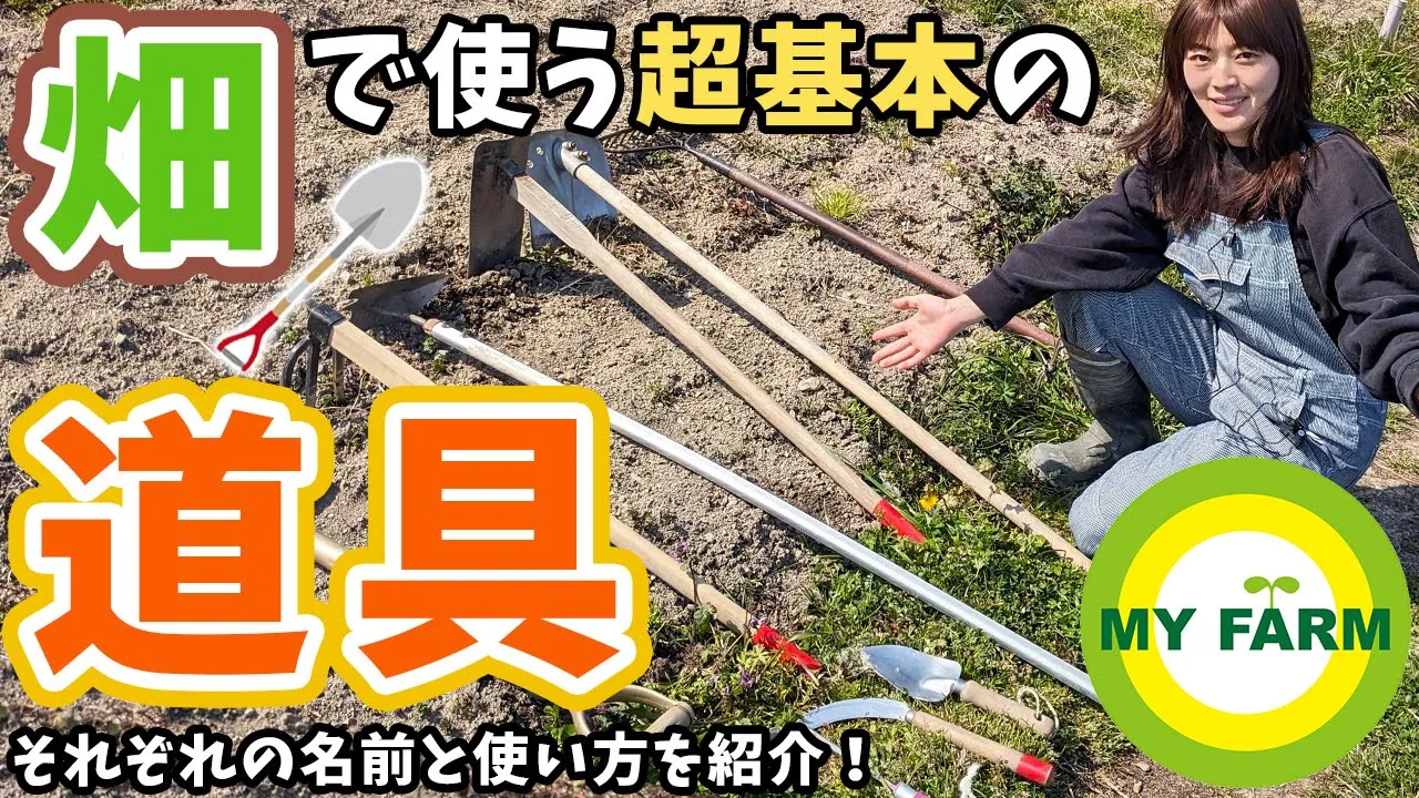 【農具】畑で使う道具の名前と種類・使い分けについてお伝えします!│モリミサと学ぶ有機栽培