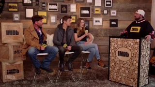 Elizabeth Olsen and Jeremy Renner at IMDB STUDIO SUNDANCE FILM FESTIVAL