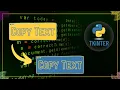 Python TKINTER Text Widget