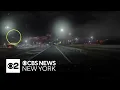Dash cam shows near miss between planes above Newark Airport