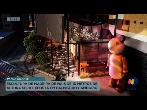 Escultura gigante de madeira será exposta em Balneário Camboriú