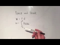 Force and Work Integrals