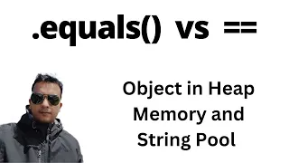 Difference between Equal and operator Java Basics Double equal vs equals method