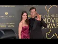 Brittany Underwood and Jonathan Stoddard on the red carpet at the 33rd annual Movieguide Awards
