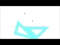 How to draw parallel and perpendicular lines using set squares