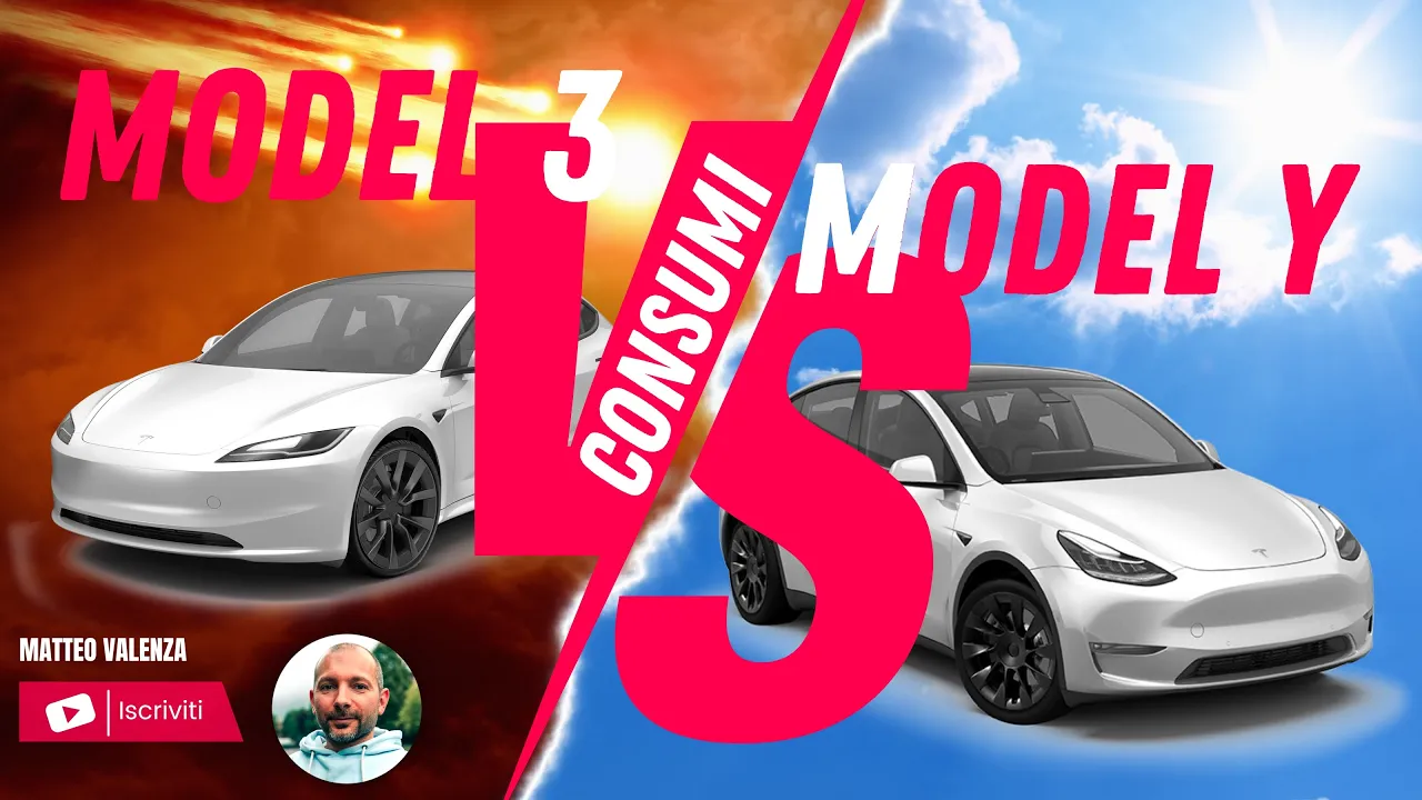 Tesla Model 3 Highland contro Model Y: consumi reali su 80 km