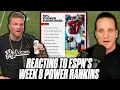 Pat McAfee AJ Hawk Reacts To ESPN s Week 8 NFL Power Rankings