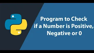 Python Bangla Tutorial for Beginners Positive or Negative number define Python Program