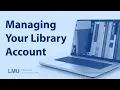 Managing Your Library Account