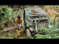 Download Lagu Girl Accidentally Found Abandoned Car and Money Inside - Restoring Abandoned Car
