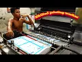 Heidelberg offset printing machine working Skilled workers