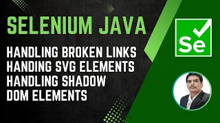 Session 39 - Selenium with Java Handling Broken Links SVG Elements Shadow DOM