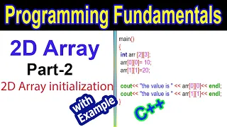 Two Dimensional 2D Arrays with Example Part 2