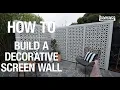 How to build a decorative screen - Bunnings Warehouse