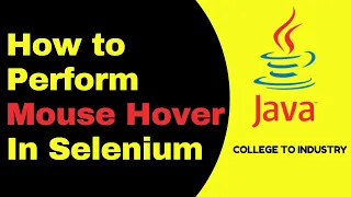 Perform Mouse Hover In Selenium