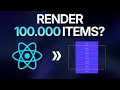 How to Render 100 000 Items with React