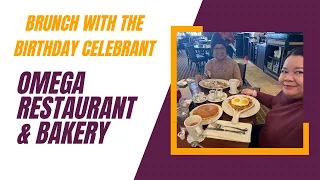 Brunch with the birt ay celebrant at Omega Restaurant Bakery in Niles Illinois