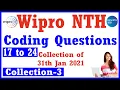 Wipro NTH Coding Questions Wipro coding questions collection Wipro 2021 Questions Collection 3