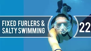 Sailing Around The World – Fixed Furlers & Salty Swimming -Living With The Tide –  Ep22