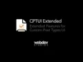 Custom Post Type UI Extended