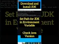 Download and Install JDK Set Path for JDK in Environment Variables Check Java Version in CMD