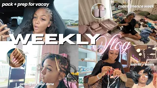 pack and prep with me for vacation + come to my appointments with me!