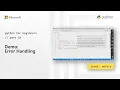 Demo Error Handling Python for Beginners 18 of 44