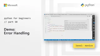 Demo Error Handling Python for Beginners 18 of 44