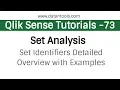 Qlik sense Tutorials - Qlik Sense Set Analysis