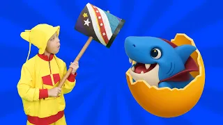 Scary Sharks Surprise Eggs 🥚🦈 | Yummy Kids Songs