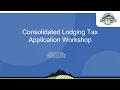 Kittitas County Consolidated Lodging Tax Grant Training