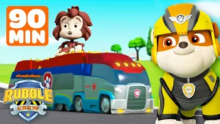 Non-Stop PAW Patroller Rescue Moments! | 90 Minutes | Rubble & Crew