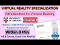 Introduction to Virtual Reality - Coursera all quiz answers Virtual Reality Specialization
