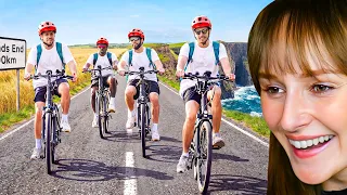 Freya Reacts to SIDEMEN CROSSED THE COUNTRY ON A BIKE