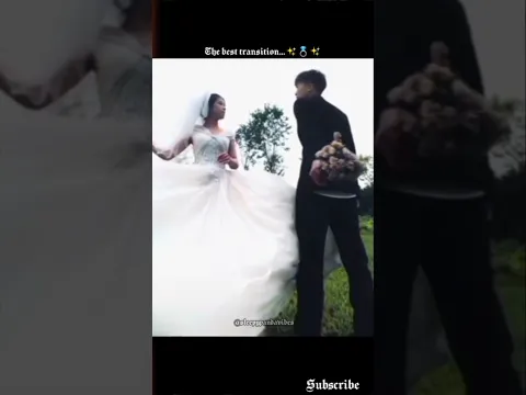 The best transition...🤵♂️👰♂️💍 #best #wedding#transition#video #couplegoal#hit#amazing #shortsfeed