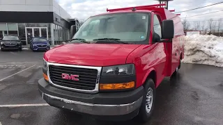 Download 2021 GMC Savana 3500 Work Van 6.6L V8 6-Speed Automatic HD Electronic with Overdrive Cardinal Red MP3