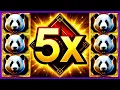 880 BETS JACKPOT HANDPAY RU YI PANDA HIGH LIMIT SLOT MACHINE SLOTS KONAMI
