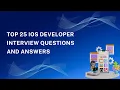 Top 25 IOS Developer Interview Questions Answers 2025 Land Your Dream Developer Job