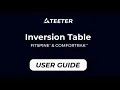 Teeter Inversion Table User Guide