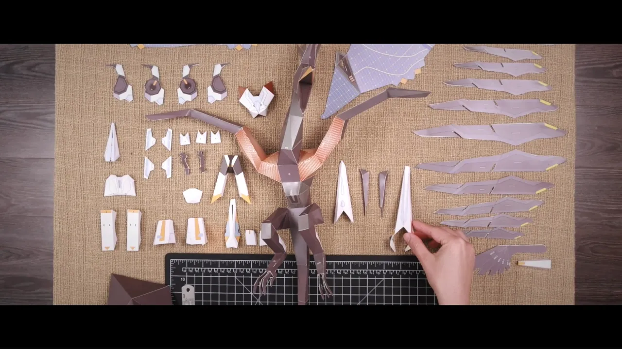 Horizon Forbidden West - Clawstrider and Sunwing Papercraft