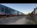 Late Amtrak Coast Starlight passes MP 66 20 ft America 250 Units and