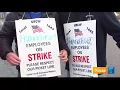 Hannaford workers on strike