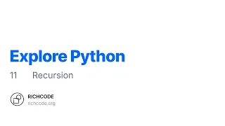 Python Lesson 11 Recursion