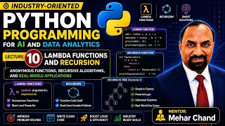 Lecture 10 Lambda Functions and Recursion Python AI ML Data Science