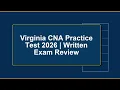 Virginia CNA Practice Test 2026 Written Exam Review