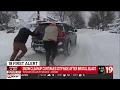 Snow cleanup continues across Akron
