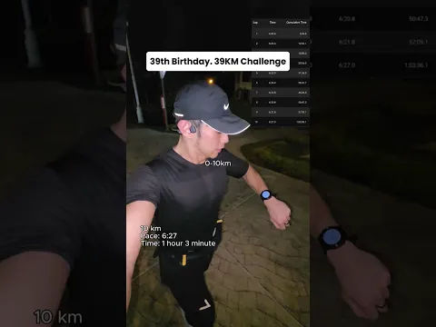 I ran 39km on my 39th birthday and here's what happened