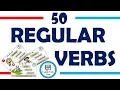 50 Most Common Regular Verbs with Pictures Regular Verbs in English